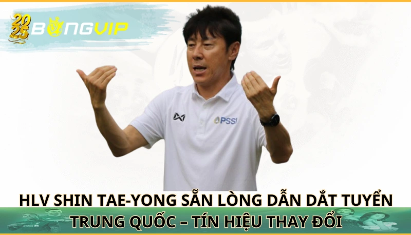 HLV Shin Tae-yong sẵn lòng dẫn dắt tuyển Trung Quốc